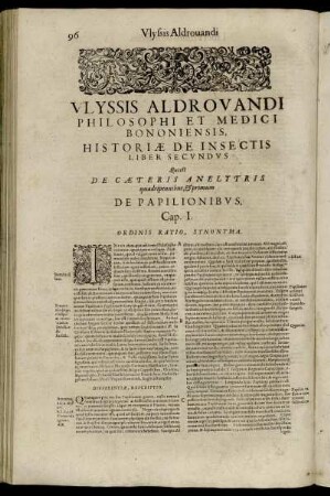 Liber Secundus Qui est De Cæteris Anelytris quadripennibus.