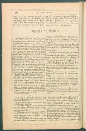 Revista de Europa.