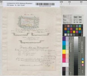 Ziegelei-Stelle auf Hollandsward [Gem. Bislich]. Vermessen den 28. Januar 1829 von dem Kondukteur Vermeer