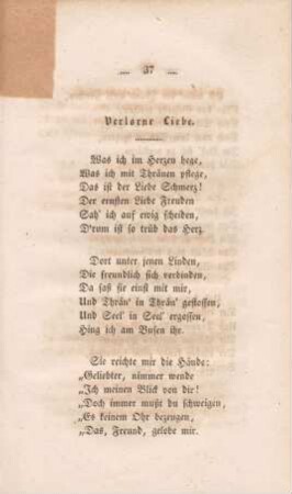 Verlorne Liebe