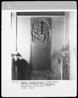 Gedenkstein für die Grablege der Benzenau