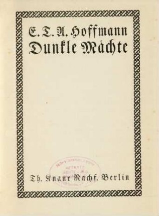 Dunkle Mächte