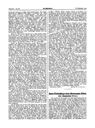 Zum Todestage von Hermann Löns (26. September 1914)