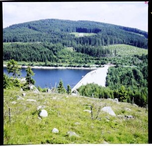 Schluchsee: Talsperre von oben
