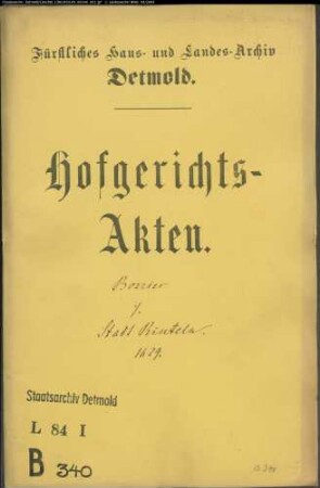Borries, Johann zu Minden gegen Stadt Rinteln - Schuldforderung