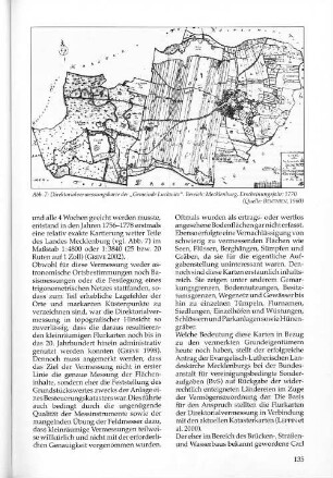 Abb. 7: Direktorialvermessungskarte der "Geminde Luckwitz". Bereich: Mecklenburg. Erscheinungsjahr: 1770 (Quelle: BENTHIEN, 1960)