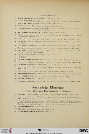 Ostasiatische Kleinkunst in Bronze, Eisen, Lack, Speckstein. – Stickereien (Nr. 158-270)