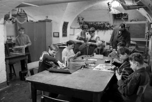 Unzulängliche Raumverhältnisse in der Lidellschule.
