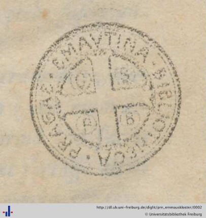 Stempel (Aus: UB Freiburg, RA 2.2017/22).