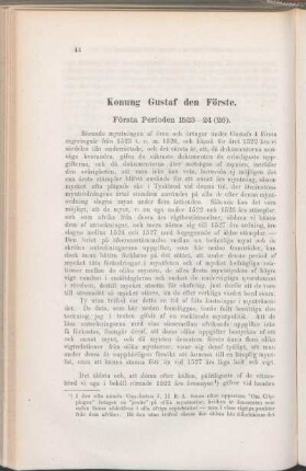 Konung Gustaf den Förste.