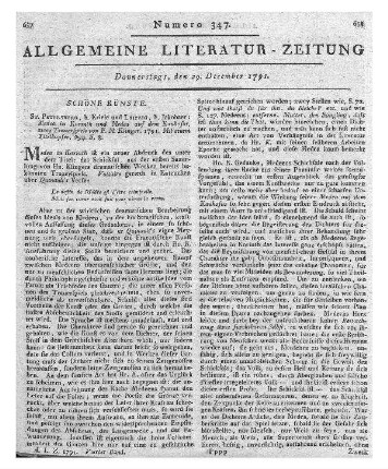 Unterhaltung für Liebhaber der Musick, insonderheit des Klaviers und der Harfe : eine Musicalische Monatsschrift. - Halle : Hendel Jg. 1. 1790. - Enth. außerdem: Anweisung zum Klavierspielen für Lehrer und Lernende