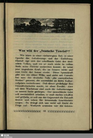 Was will der „Deutsche Tourist“?