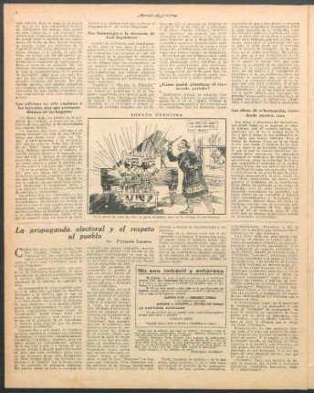 La propaganda electoral y el respeto al pueblo
