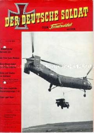 Militaristische Monatszeitschrift "DER DEUTSCHE SOLDAT" mit Erlebnisberichten aus dem 2. Weltkrieg und aktuellen militärpolitischen Themen