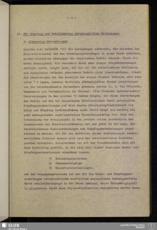 II. Für Dämpfung und Moduländerung verantwortliche Mechanismen