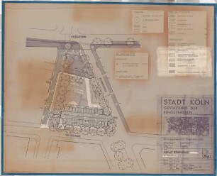 Hansjakob, Gottfried; Köln; Westliche Ringstraße - Parkplatz Beethovenstraße (Lageplan)