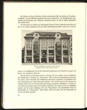 Abb. 63. Geschäftshaus "Trompetter & Beck", Stettin. Ausgeführt von der Firma "Comet", Stettin.