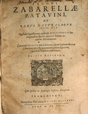 De rebus naturalibus libri XXX