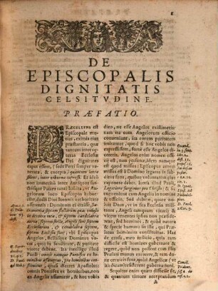De praecellentia episcopalis dignitatis ... : opus bipartitum