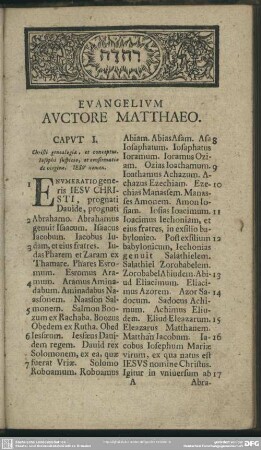 Evangelium Auctore Matthaeo