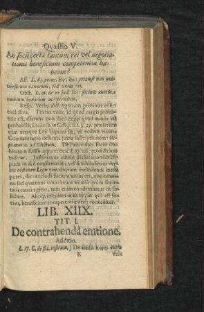 Lib. XIIX. Tit. I. - VI.