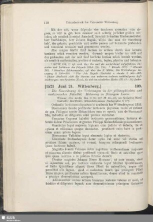 109. [1521, Juni 24. Wittenberg]
