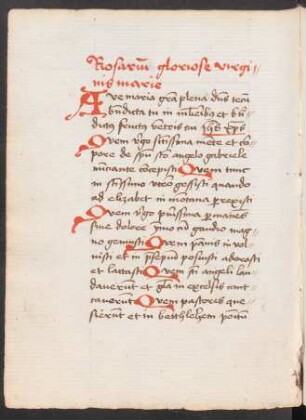 Rosarium gloriosae virginis Mariae
