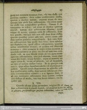 §. VIII. Cetera, quibus aestimationis absolvitur forma enarrantur