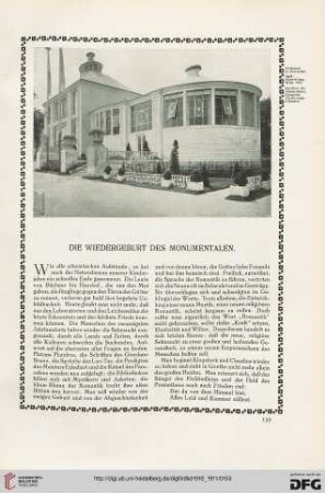 Die Wiedergeburt des Monumentalen