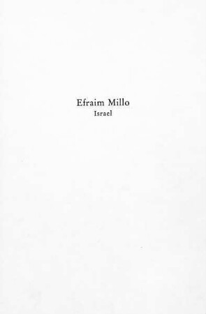 5. Stellungnahme von Efraim Millo (Israel)