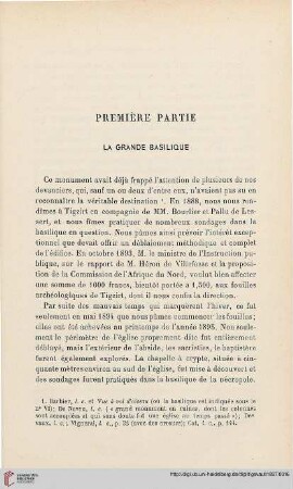 Première Partie: La Grande Basilique