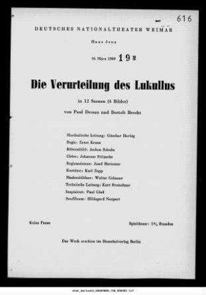 Die Verurteilung des Lukullus
