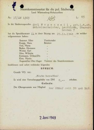 Wagenseil, Karl
