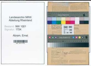 Entnazifizierung Ernst Abram, geb. 20.05.1908 (Malermeister)