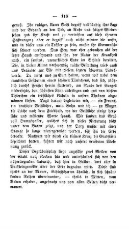 Ableben meiner Frau. Begräbnisse.
