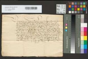 Quittung des Landgrafen Wilhelm d. M. zu Hessen.