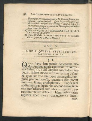 Cap. V. De Modis Quibus Ususfructus Parentum Finitur.
