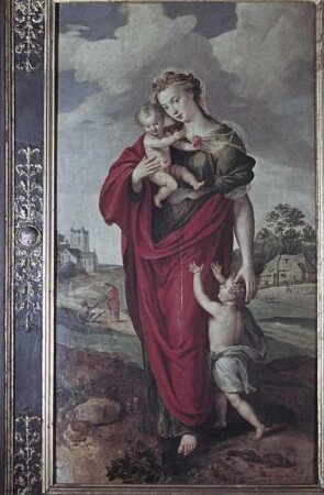 Gestühl der Südseite mit Szenen der Barmherzigkeit und des Glaubens — Caritas