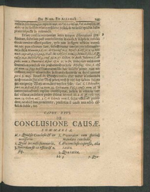 Caput XXVI. De Conclusione Causae