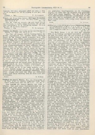 94-95 [Rezension] Kölln, Ernst, Erhebet eure Herzen. Ein gottesdienstliches Handbuch. 2. u. 3., verb. u. verm. Aufl