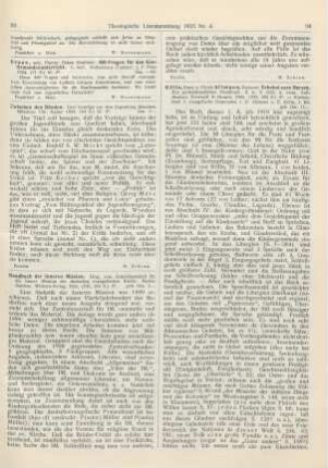 94-95 [Rezension] Kölln, Ernst, Erhebet eure Herzen. Ein gottesdienstliches Handbuch. 2. u. 3., verb. u. verm. Aufl