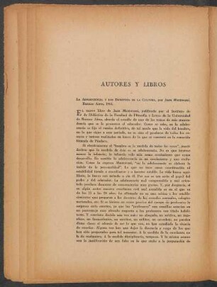 Autores y libros