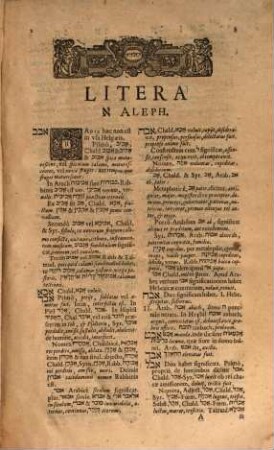 Schindleri Lexicon pentaglotton : Hebraicum, Chaldaicum, Syriacum, Talmudico-rabbinicum et Arabicum