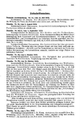 563-568, IV. Zeitschriftenschau