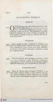 Praelectio tertia