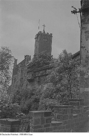 Eisenach. Blick auf die Wartburg