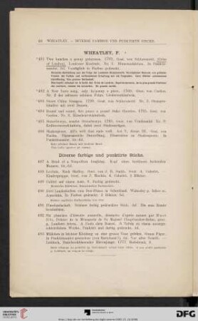 Diverse farbige und punktirte Stiche (Nr. 487-493)