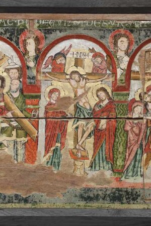 Passionsretabel — Kreuzigung Christi