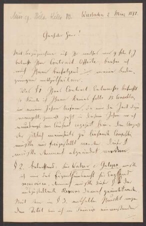 Brief an Musikverlag Ed. Bote und G. Bock (Berlin) : 02.03.1872