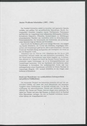 Briefe und Manuskripte von veröffentlichten Zeitungsartikeln und größeren Publikationen
